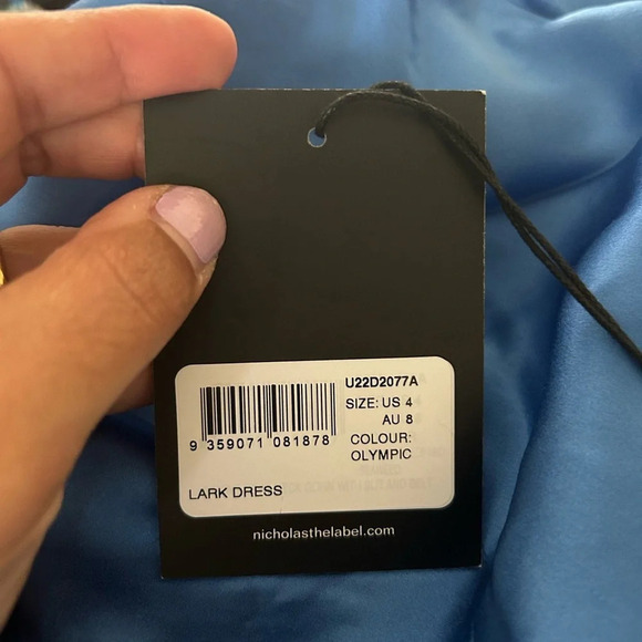 ! NICHOLAS Lark dress in Olympic sz 4 - Picture 4 of 6